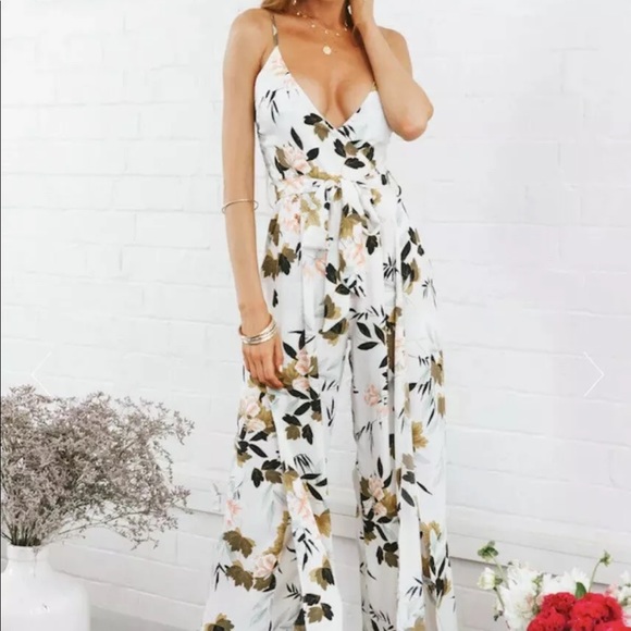 hello molly white jumpsuit